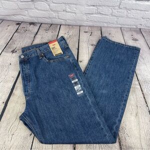Levis Jeans Mens 40x32 Denim 501 Original Fit Button Fly Medium Wash Cotton NWT